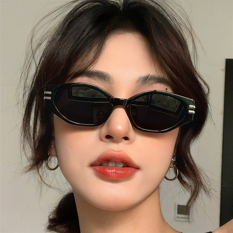 Sunglasses Cat Eye - 새로운 스몰 프레임 Y2K 캣아이 선글라스