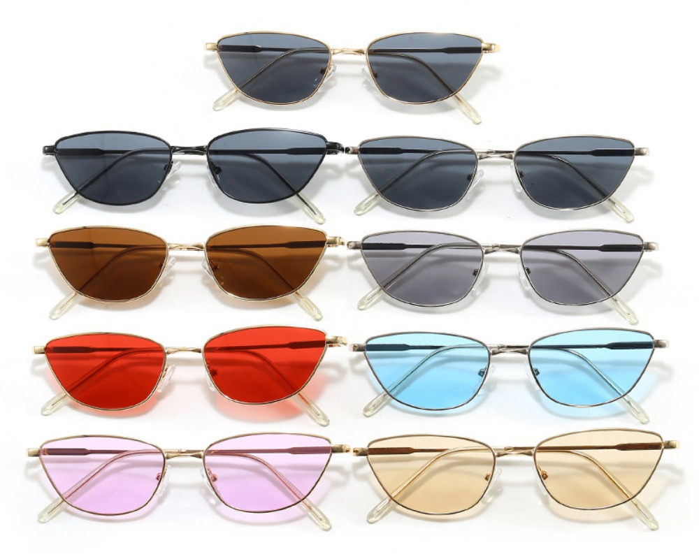레트로 스타일의 작은 프레임 캣아이 메탈 선글라스 여성 - Sunglasses Cat Eye 리뷰 및 가격