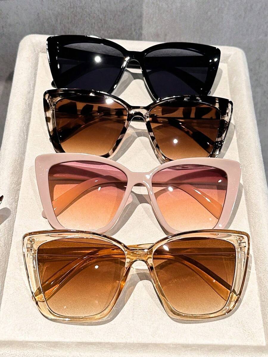 3/4pcs 여성용 고양이 눈 프레임 섬세하고 개인화  - Sunglasses Cat Eye 리뷰 및 가격